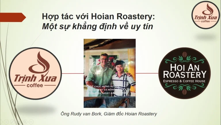 Lễ ký kết hợp tác giữa Trịnh Xưa và Hoian Roastery năm 2018